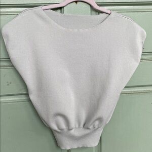 Elegant Viscoise Boatneck Top NWOT Sage Green